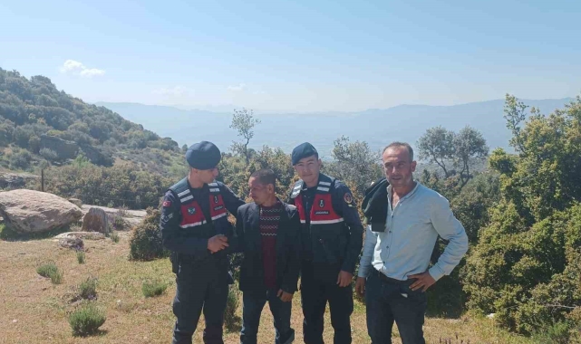 Kaybolan zihinsel engelli vatandaşı jandarma ekipleri buldu