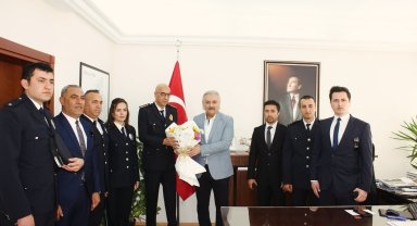 Kaymakam Akça polisleri ağırladı
