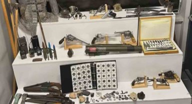 Kayseri'deki operasyonda lav silahı ele geçirildi