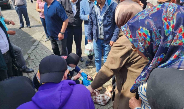 Kıyafetini otobüs kapısına sıkıştıran kadın yaralandı