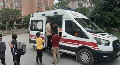 Konya'da ortaokul öğrencisi başına gelen taşla yaralandı