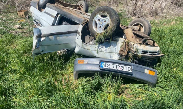 Konya'da yaşlı çift kazada hayatını kaybetti