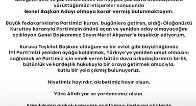 Koray Aydın, İYİ Parti Genel Başkanlığına aday olduğunu açıkladı