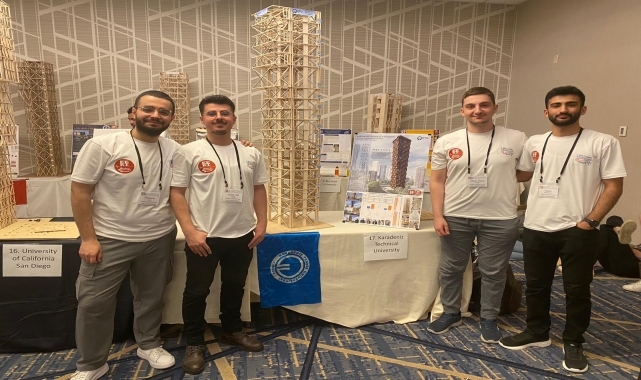 KTÜ'lü öğrenciler "21. Sismik Tasarım Yarışması"nda mansiyon ödülü kazandı