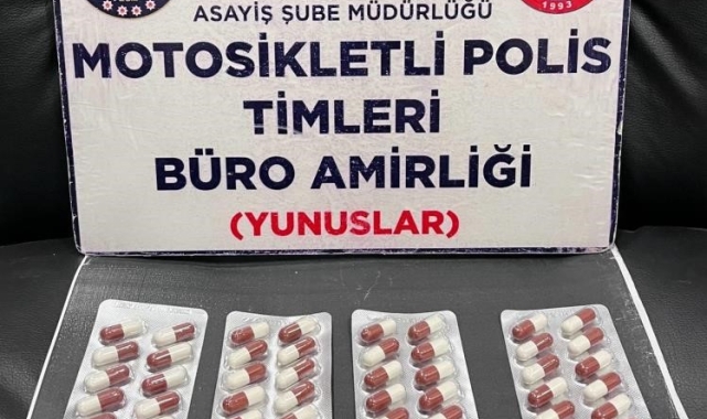 Kütahya'da 2 kişinin üzerinde uyuşturucu hap ele geçirildi