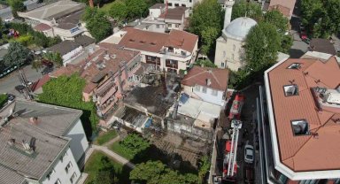 Maltepe'de 3 asırlık tarihi Yalı Hamamı'nda yangın
