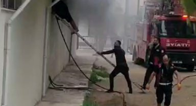 Markette çıkan yangın söndürüldü