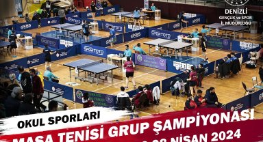 Masa tenisi grup maçları Denizli'de başlıyor