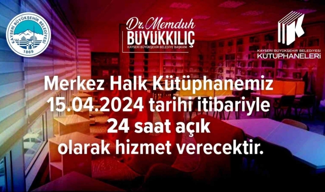 Merkez Halk Kütüphanesi 724 Kütüphane oldu