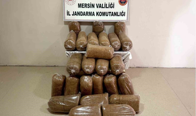 Mersin'de 290 kilo kaçak tütün ele geçirildi