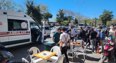 Motor devrildi sürücüsü yaralandı