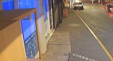 Motosikletli gencin hayatını kaybettiği kaza anı kamerada