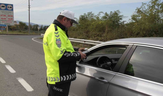 Ordu&#039;da bir haftada yaklaşık 10 bin araç denetlendi