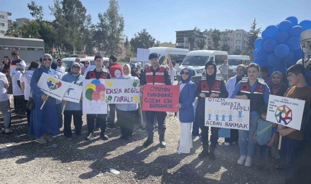 Osmaniye'de dünya otizm farkındalık günü yürüyüşü yapıldı