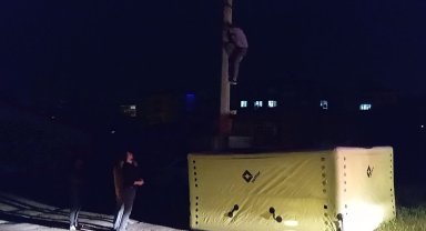 Polis memuru, intihar etmek isteyen adamı böyle yakaladı