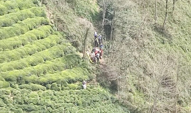 Rize'de ilkel teleferikten düşen 2 kişi ağır yaralandı