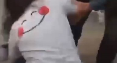 Saç saça kavga kamerada
