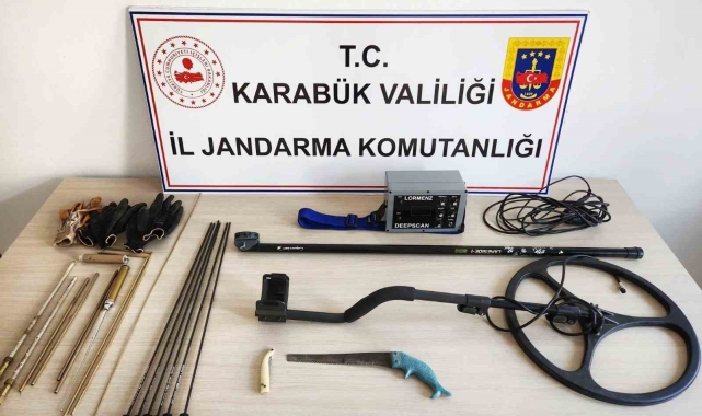 Safranbolu'da kaçak kazı yapanlara suçüstü