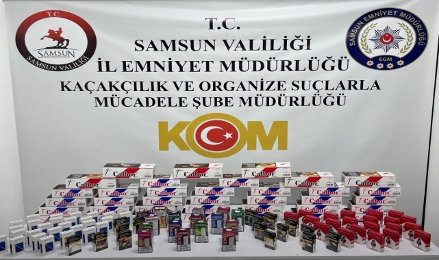 Samsun'da kaçakçılık operasyonunda 2 zanlı yakalandı