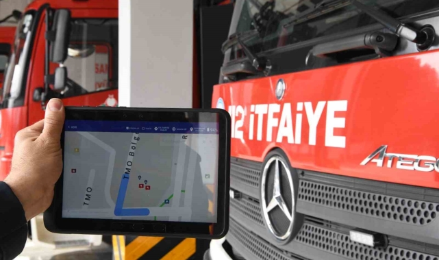 Samsun itfaiyesine teknoloji desteği: Olay yerine daha hızlı ulaşacak