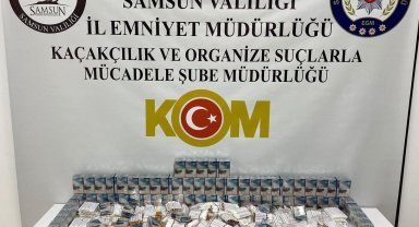 Samsun'da 2 bin 620 adet doldurulmuş makaron sigara ele geçirildi