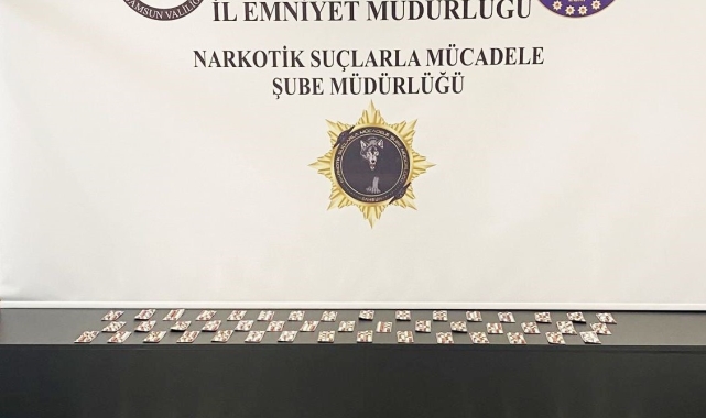 Samsun'da şüpheli şahıs uyuşturucuyla yakalandı
