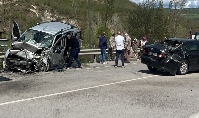 Samsun'da trafik kazası: 5 yaralı
