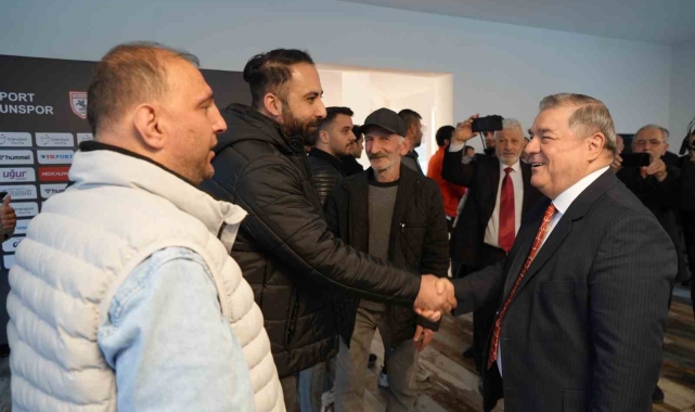Samsunspor'da camia bayramlaştı