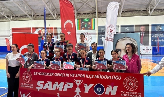 Seydikemer'de voleybol turnuvasında şampiyonlar belli oldu