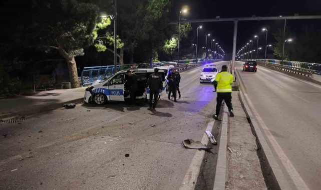 Silahlı yaralama olayından kaçarken polise çarptılar: 2 polis yaralandı
