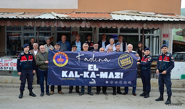 SİNOP JANDARMASINDAN 'KADINA EL KALKAMAZ' FARKINDALIĞI!