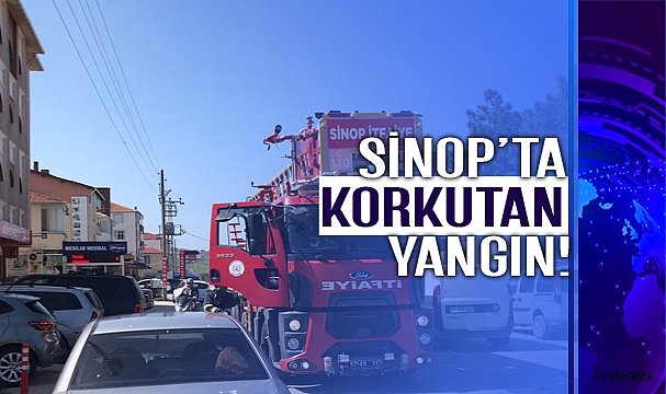 SİNOP’TA BACA YANGINI KORKUTTU!
