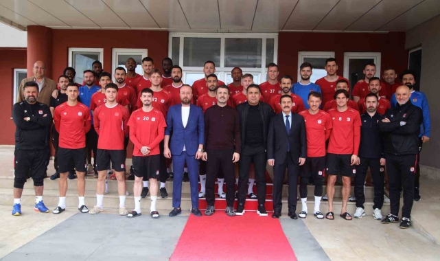Sivasspor'da bayramlaşma töreni yapıldı