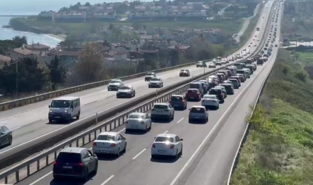 Tekirdağ'a bayramın 1. gününde tatilci akını
