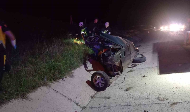 Tekirdağ'da feci kaza: 1 ölü, 1 firar