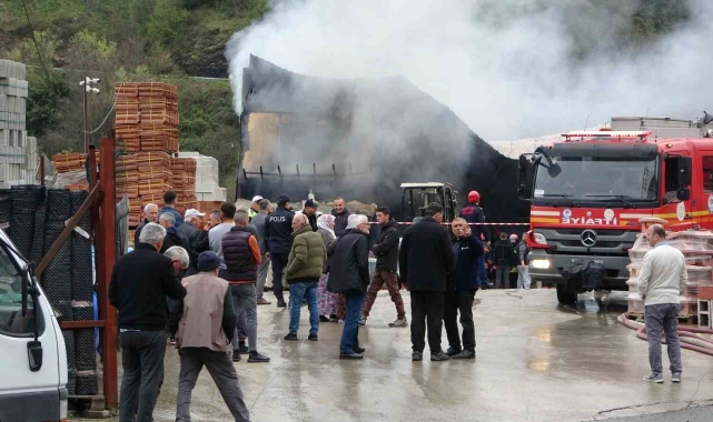 Trabzon'da korkutan yangın