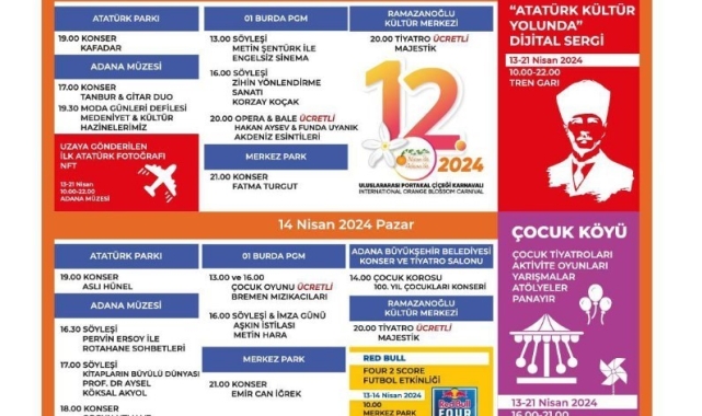 Türkiye Kültür Yolu Festivali, Adana'da portakal çiçekleri eşliğinde yarın başlıyor
