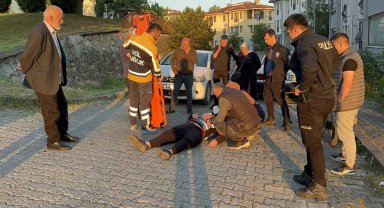 Virajı alamayan motosiklet savruldu: 1 yaralı