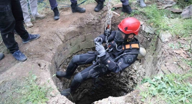 25 metre derinlikte delil aradılar