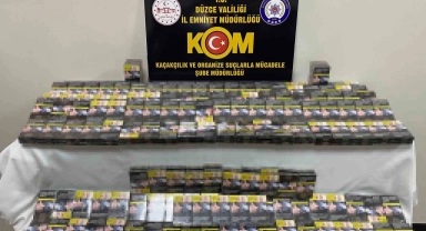 340 paket kaçak sigaraya el konuldu