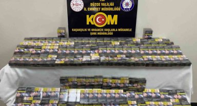 340 paket kaçak sigaraya el konuldu