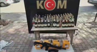 Alkol kaçakçılarını boş şişeler ele verdi