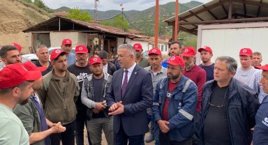 Alpagut Linyit kömür işletmesinde 88 işçi tarafından başlatılan eylem sürüyor