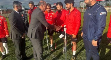 Ampute Futbol Milli Takımı ve Çorum FK'ya, Alaca'dan anlamlı ziyaret
