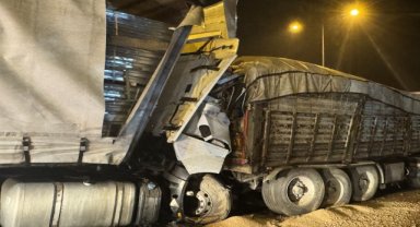 Anadolu Otoyolu'nda iki tırın çarpışması sonucu 1 kişi öldü