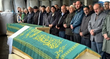 Ankara'daki trafik kazasında hayatını kaybeden çiftin cenazeleri Rize'de defnedildi