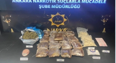 Ankara'da uyuşturucu operasyonu: 3 şüpheli gözaltına alındı