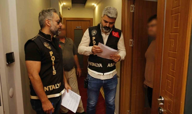 Antalya'da günübirlik kiralanan evlere eş zamanlı denetim
