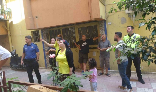 Apartman sakinlerini sokağa döken yangında 'maskeli sabotajcı' iddiası
