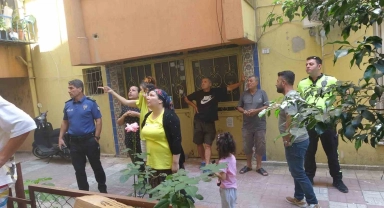 Apartman sakinlerini sokağa döken yangında 'maskeli sabotajcı' iddiası